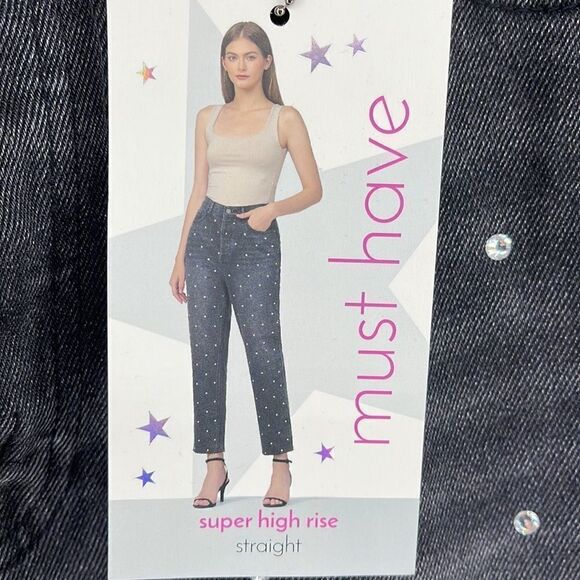 Simple Society distressed super high rise button fly raw hem jeans NEW NWT 15 32 - Picture 6 of 14